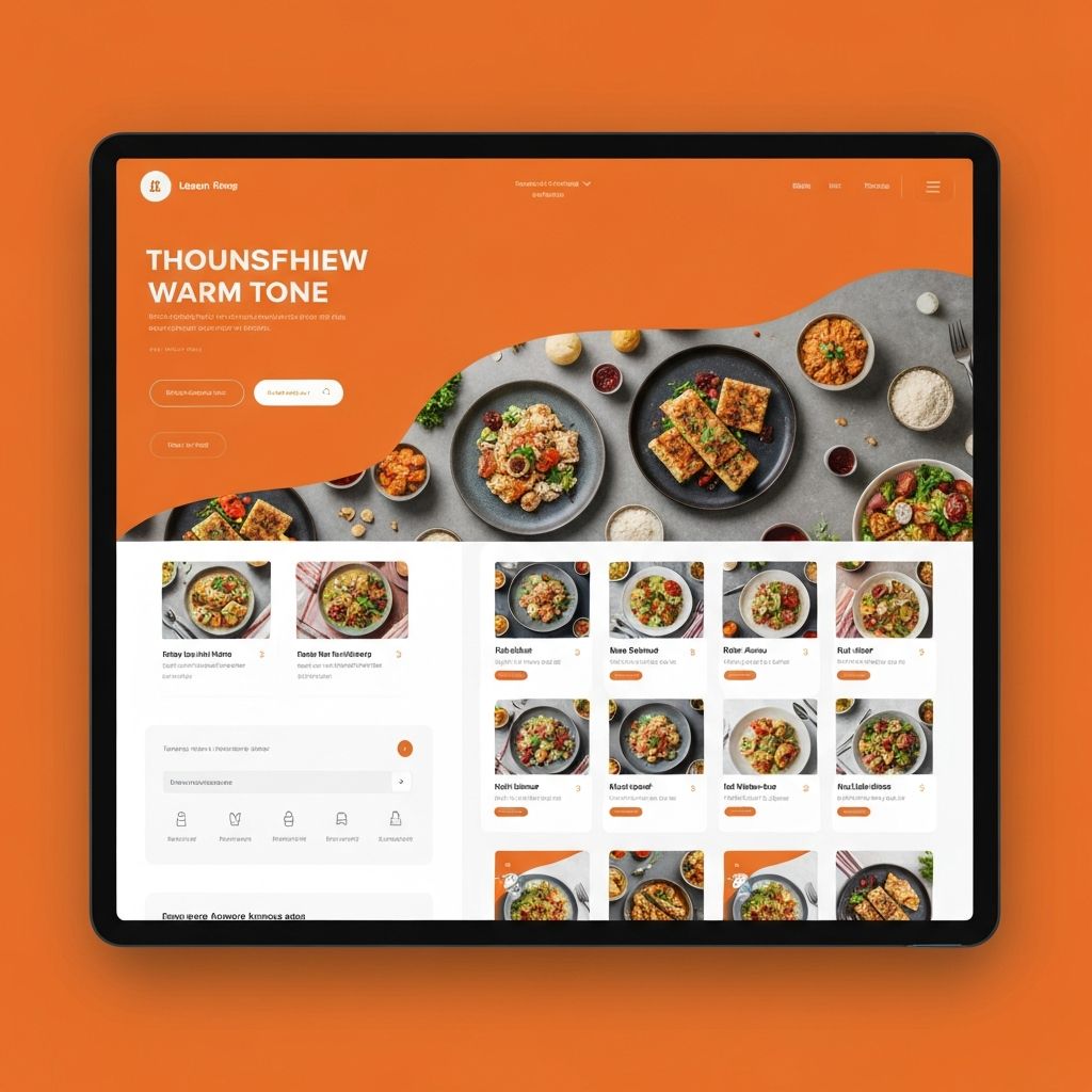 Catering website example